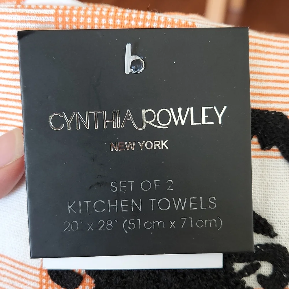 NWT Cynthia Rowley Super Sexy Witch Kitchen Towel Set Halloween Holiday